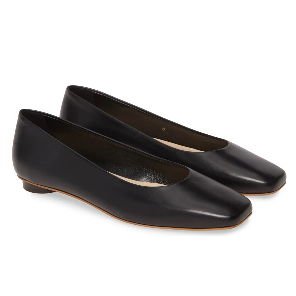 NWT Everlane The '90s Flat in Black Leather - Picture 7 of 14